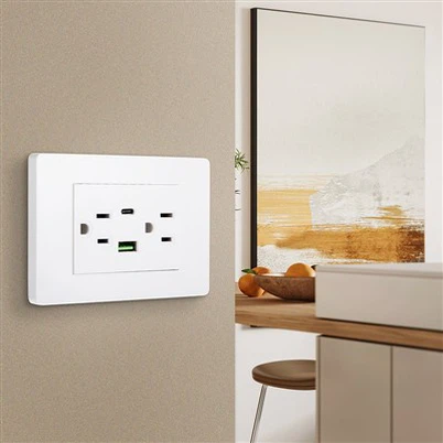 Tomada de parede USB de carga rápida